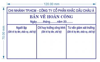 Dịch vụ khắc con dấu bản vẽ hoàn công uy tín, chất lượng nhất