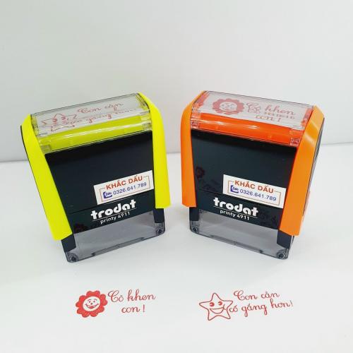 Khắc Con Dấu Tiểu Học Cô Khen