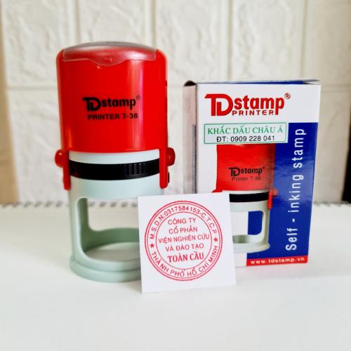 Khắc Con Dấu Mộc Tròn Dstamp