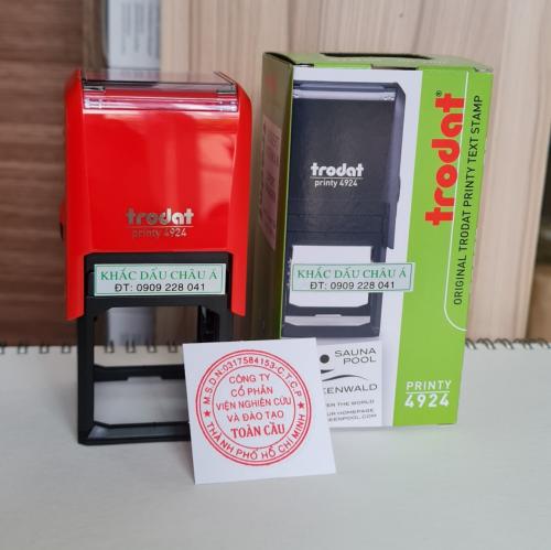 Khắc Con Dấu Tròn Công Ty Trodat 4924