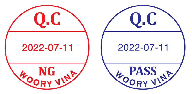 Làm con dấu QC Pass