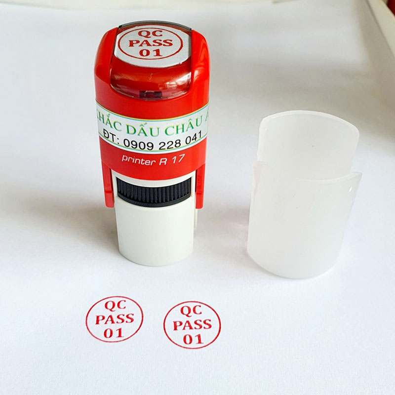Khắc con dấu tròn QC Pass