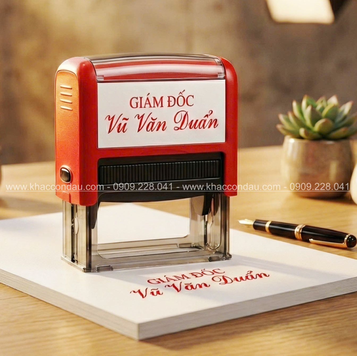 khắc dấu chức danh