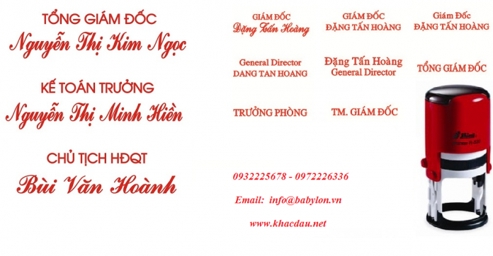 Khắc dấu tên ở thủ đức