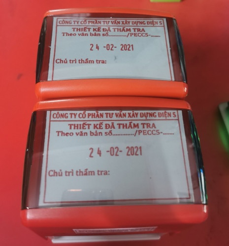 Khắc dấu đã thẩm tra phê dịch thẩm định